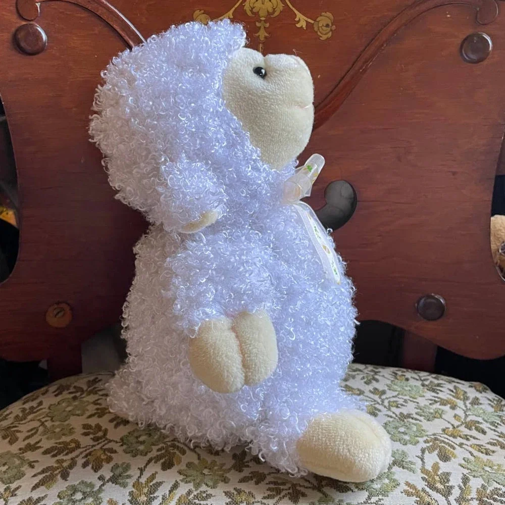 Easter Plush Lamb With Curly Hair by Best Toys Limited